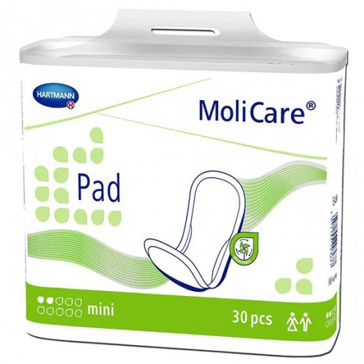 MoliCare Pad, wkłady chłonne, mini, 2 krople, 30 sztuk