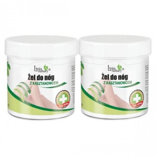 Linia Natury Żel do nóg z kasztanowcem, 250ml + 250ml