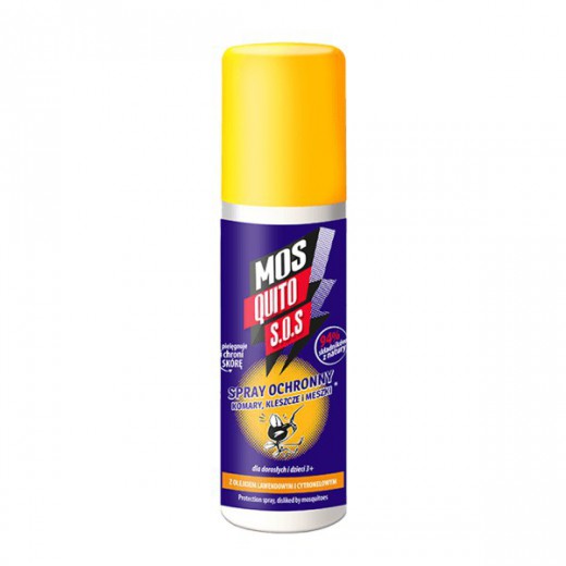 Mosquito S.O.S, spray ochronny na komary, kleszcze i meszki, 125 ml