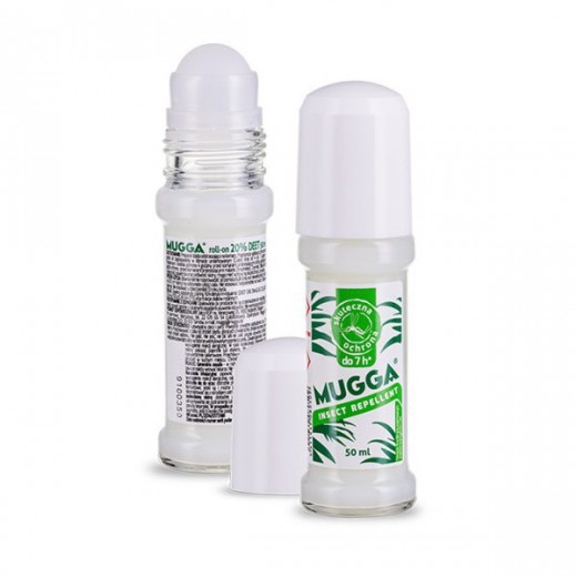 Mugga Insect Repellent, mleczko roll-on, DEET 20%, 50 ml