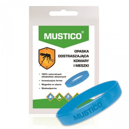 Mustico, opaska odstraszająca komary i meszki, 1 sztuka