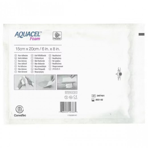 Aquacel Foam, opatrunek nieprzylepny, 15cm x 20cm, 1 sztuka