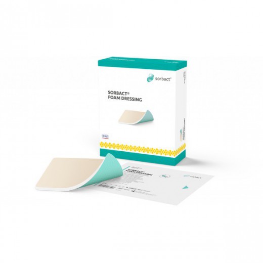 Sorbact Foam, opatrunek piankowy, 15cm x 15cm, 1 sztuka