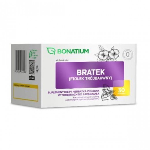 Bonatium Bratek (fiołek trójbarwny), herbata ziołowa, 30 saszetek