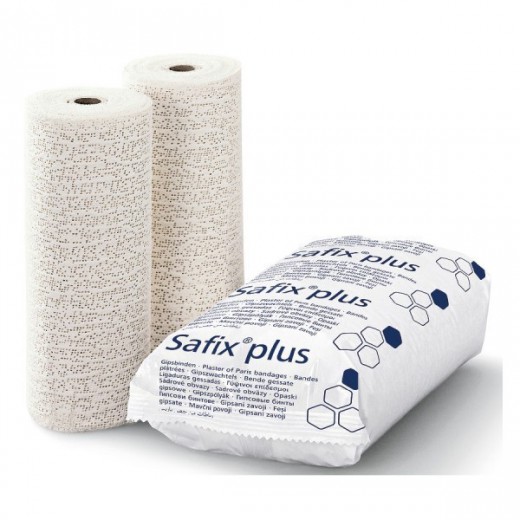 Safix Plus, opaska gipsowa, 3m x 15cm, 2 sztuki