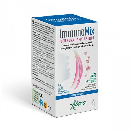 Aboca ImmunoMix Ochrona Jamy Ustnej, spray doustny dla dorosłych i dzieci od 2 lat, 30 ml