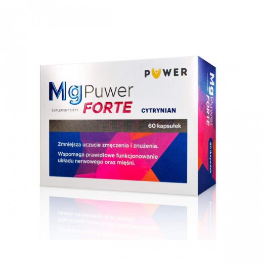 Mg Puwer Forte Cytrynian, 60 kapsułek