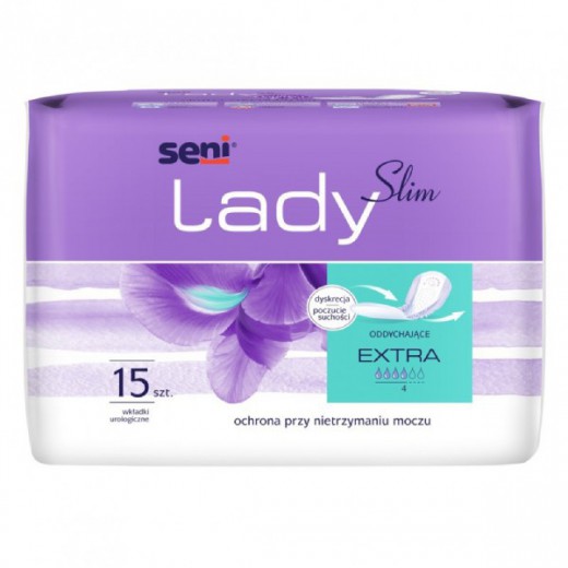 Seni Lady Slim, wkładki urologiczne, Extra, 15 sztuk