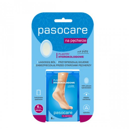 Paso, plastry hydrokoloidowe na pęcherze, mix, 6 sztuk x 5 opakowań