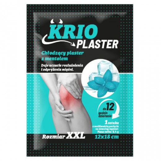 Krio Plaster chłodzący, XXL, 12cm x18cm, 20 sztuk