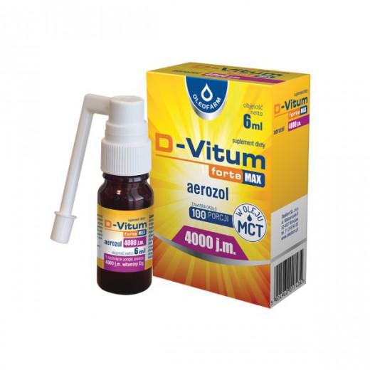 D-Vitum Forte Max 4000 j.m., aerozol, 6 ml
