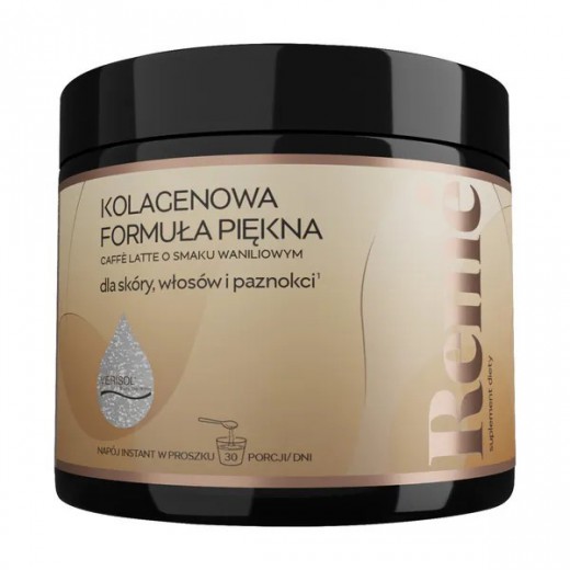 Reme, Kolagenowa Formuła Piękna, Caffe latte o smaku waniliowym, 150g
