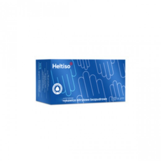 Heltiso, rękawice nitrylowe, bezpudrowe, XL, 100 sztuk