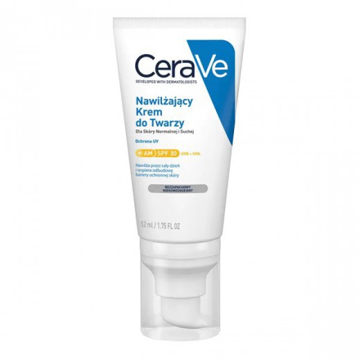 Cerave, nawilżający krem do twarzy, SPF 30, 52 ml