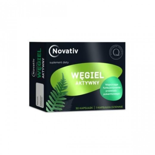 Novativ Węgiel Aktywny, 30 kapsułek