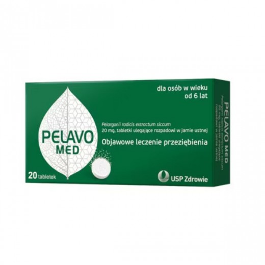 Pelavo Med 20mg, 20 tabletek ulegających rozpadowi w jamie ustnej