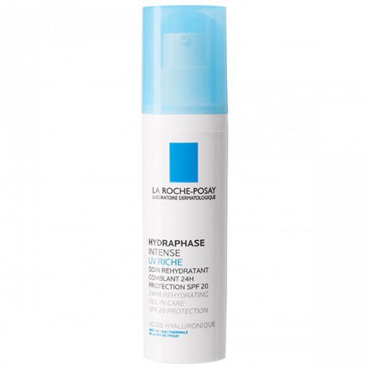 La Roche-Posay Hydraphase UV Intense Riche, krem intensywnie nawilżający o bogatej konsystencji, SPF 20, 50 ml