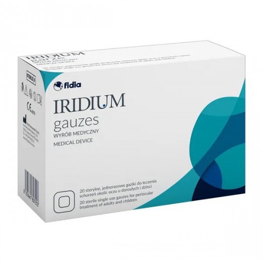 Iridium gauzes, gaziki, 20 sztuk