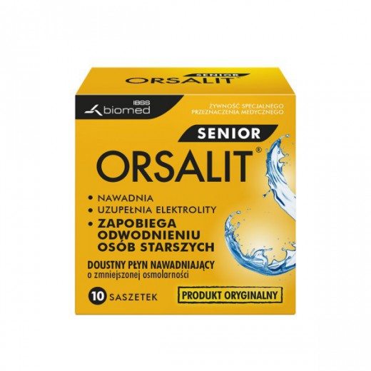 Orsalit Senior, doustny płyn nawadniający, 10 saszetek