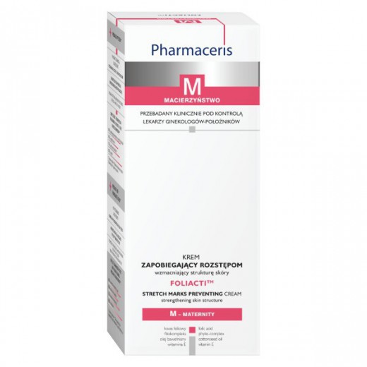 Pharmaceris M, FOLIACTI, krem zapobiegający rozstępom wzmacniający strukturę skóry, 150 ml