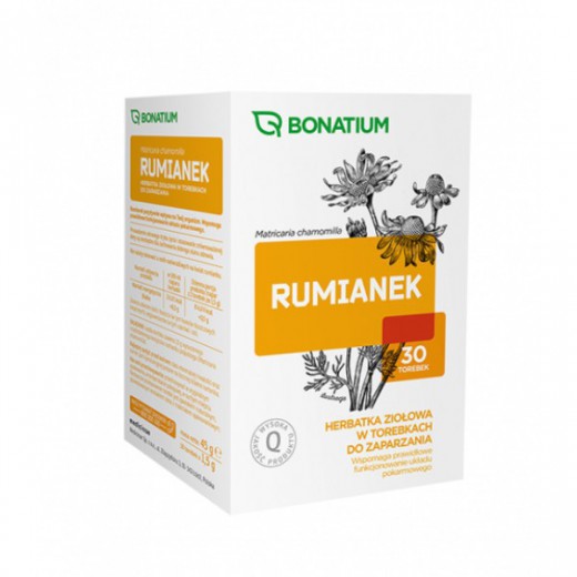 Bonatium Rumianek, herbatka ziołowa do zaparzania, 30 saszetek