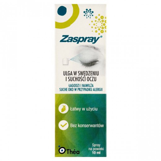 Zaspray, sterylny spray na powieki bez konserwantów, 10 ml