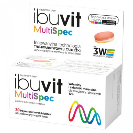 Ibuvit MultiSpec, 30 tabletek o kontrolowanym uwalnianiu