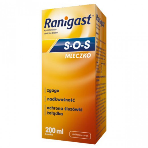 Ranigast SOS Mleczko, zawiesina doustna, 200 ml