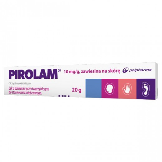 Pirolam 10mg/g (1%), zawiesina na skórę, 20g