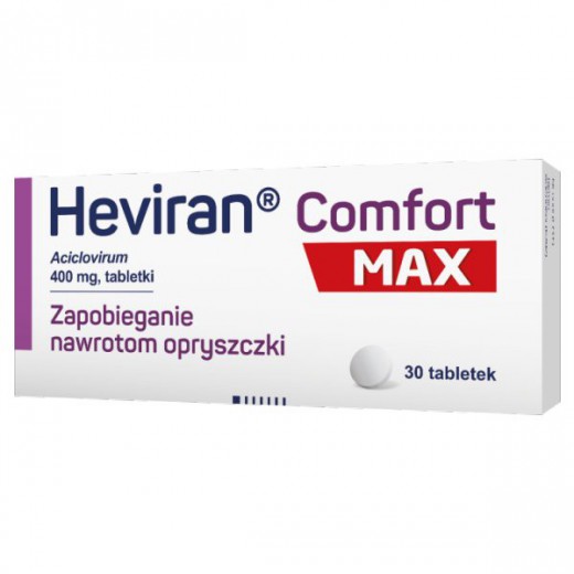 Heviran Comfort Max 400 mg, 30 tabletek