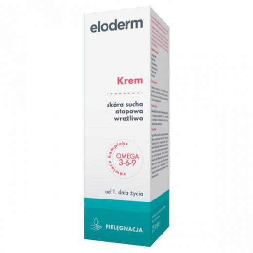 Eloderm, krem nawilżający, od 1 dnia życia, 75 ml