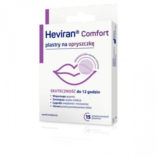 Heviran Comfort, plastry na opryszczkę, 15 sztuk