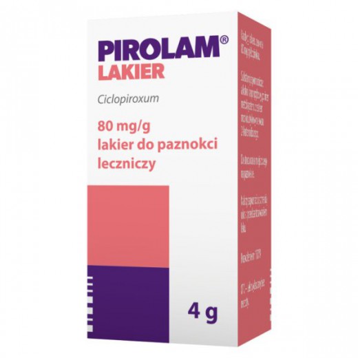 Pirolam 80 mg/ g, lakier do paznokci leczniczy, 4 g