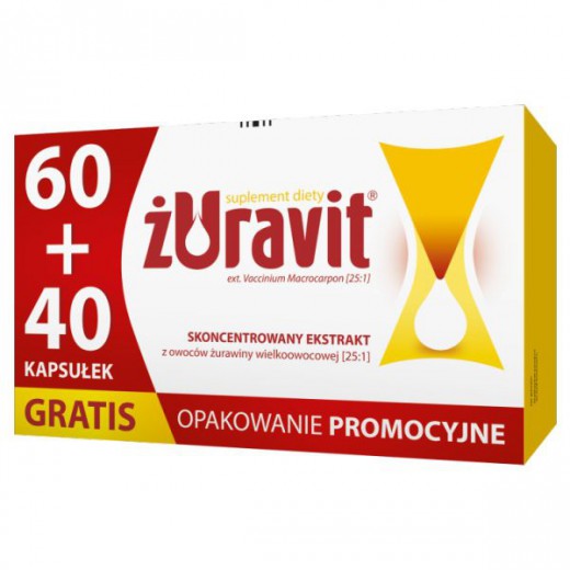 Żuravit, 60 kapsułek + 40 kapsułek gratis