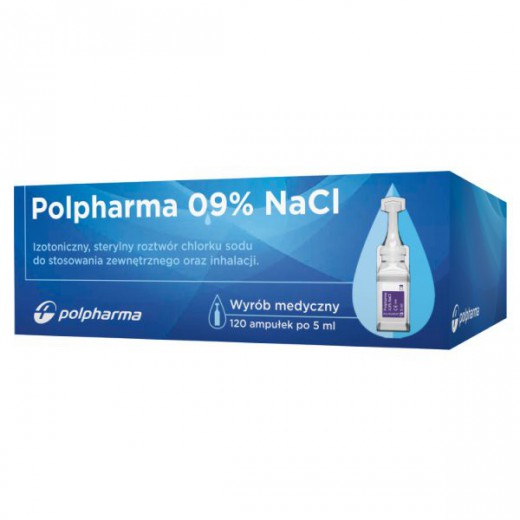 Polpharma 0,9% Natrium Chloratum, 5 ml x 120 pojemników