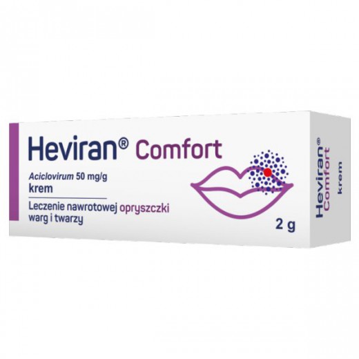 Heviran Comfort 50mg/g, krem, 2g