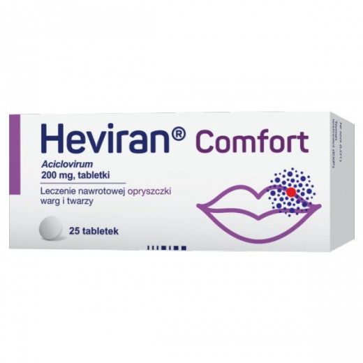 Heviran Comfort 200mg, 25 tabletek