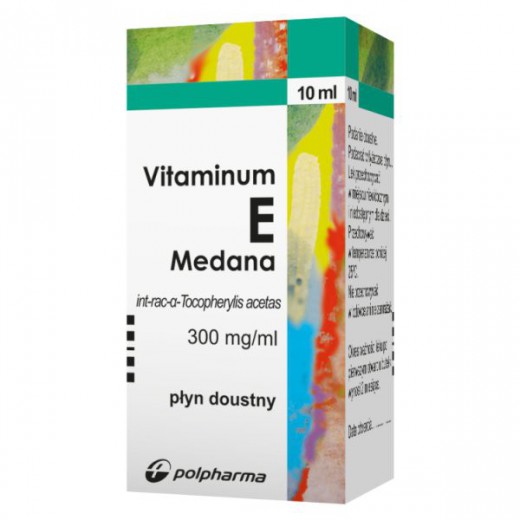 Vitaminum E, płyn doustny, 0,3 g/ ml 10 ml
