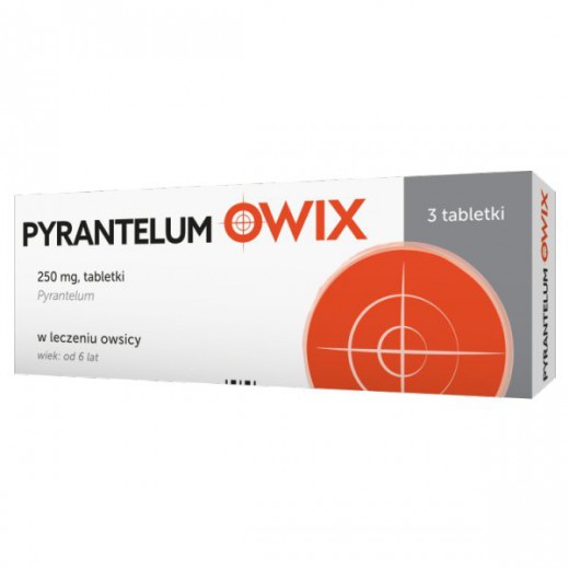 Pyrantelum Polpharma OWIX 250 mg, 3 tabletki