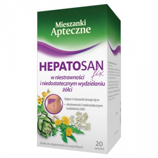 Herbapol Mieszanki Apteczne Hepatosan fix, 2 g x 20 saszetek