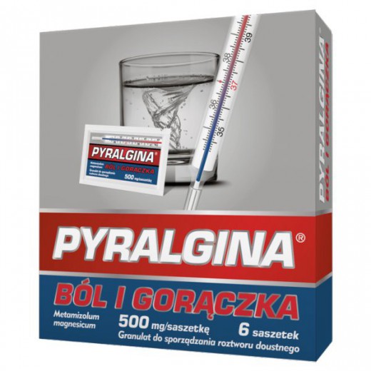 Pyralgina Gorączka 500 mg, 6 saszetek