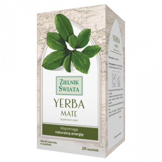Herbapol Zielnik Świata Yerba Mate, zioła do zaparzania fix, 1,5 g x 20 saszetek