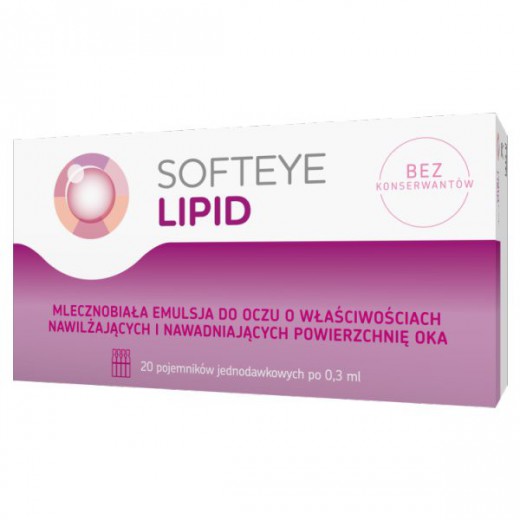 Softeye Lipid, emulsja do oczu, 0,3 ml x 20 pojemników