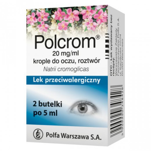 Polcrom 20 mg/ ml, krople do oczu, rozwór, 2 x 5 ml