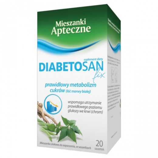Herbapol Mieszanki Apteczne Diabetosan Fix, 20 saszetek