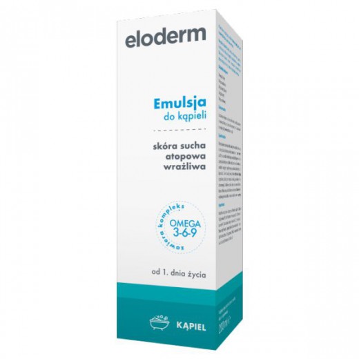 Eloderm Omega 3-6-9, emulsja do kąpieli dla niemowląt i dzieci, 200 ml