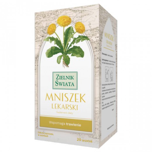 Herbapol Zielnik Świata Mniszek Lekarski, zioła do zaparzania fix, 2 g x 20 saszetek