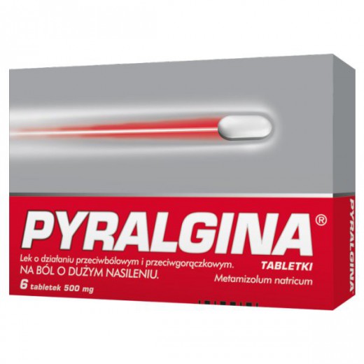 Pyralgina 500 mg, 6 tabletek