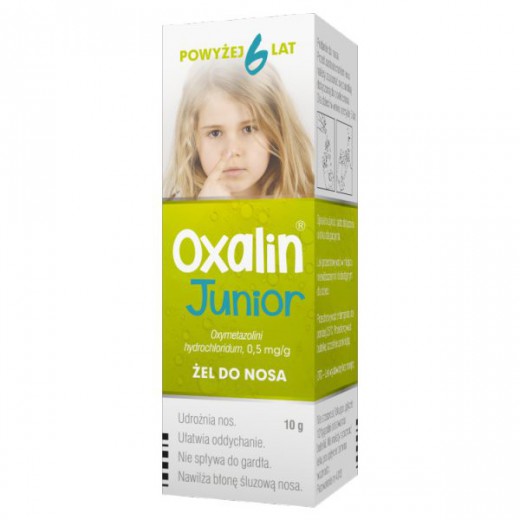 Oxalin Junior 0,5 mg/ g, żel do nosa dla dzieci powyżej 6 lat, 10 g