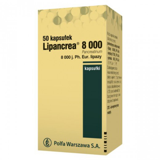 Lipancrea 8000, 50 kapsułek